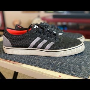 Black and silver mesh adidas